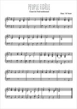 Téléchargez l'arrangement pour piano de la partition de Traditionnel-Peuple-fidele en PDF